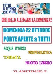 PROGRAMMA ATTIVITA' DI DOMENICA 22 OTTOBRE