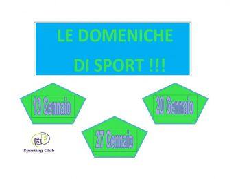 DOMENICA di SPORT !