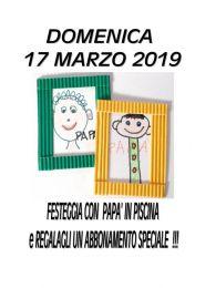 DOMENICA 17 MARZO FESTA con il PAPA'