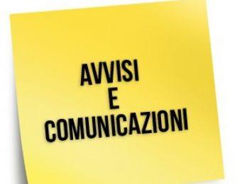 AVVISI E COMUNICAZIONI