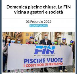 DOMENICA 6 FEBBRAIO IMPIANTI SPORTIVI CHIUSI